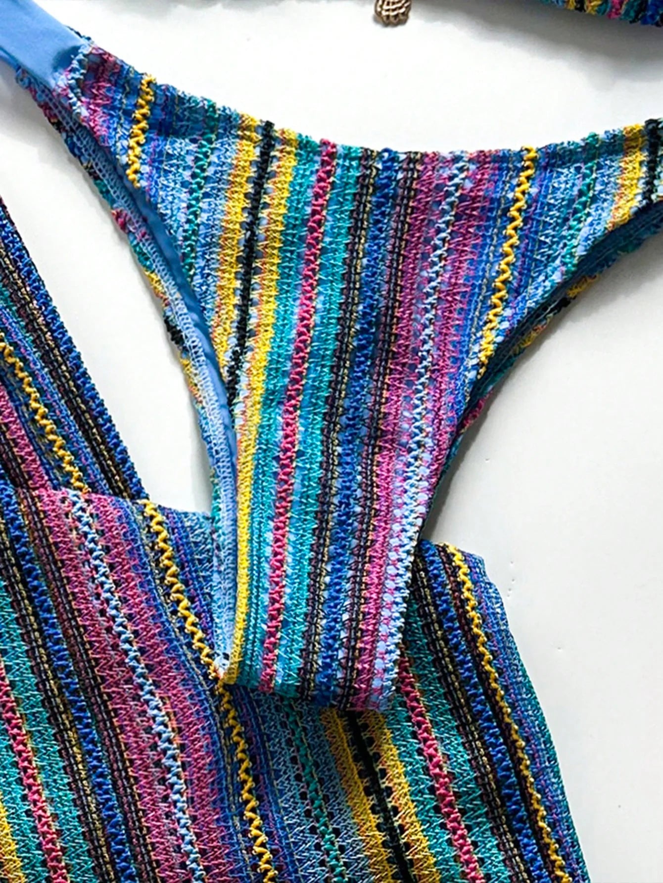 Conjunto Biquíni 3 Peças Tricô Elegante Ariela