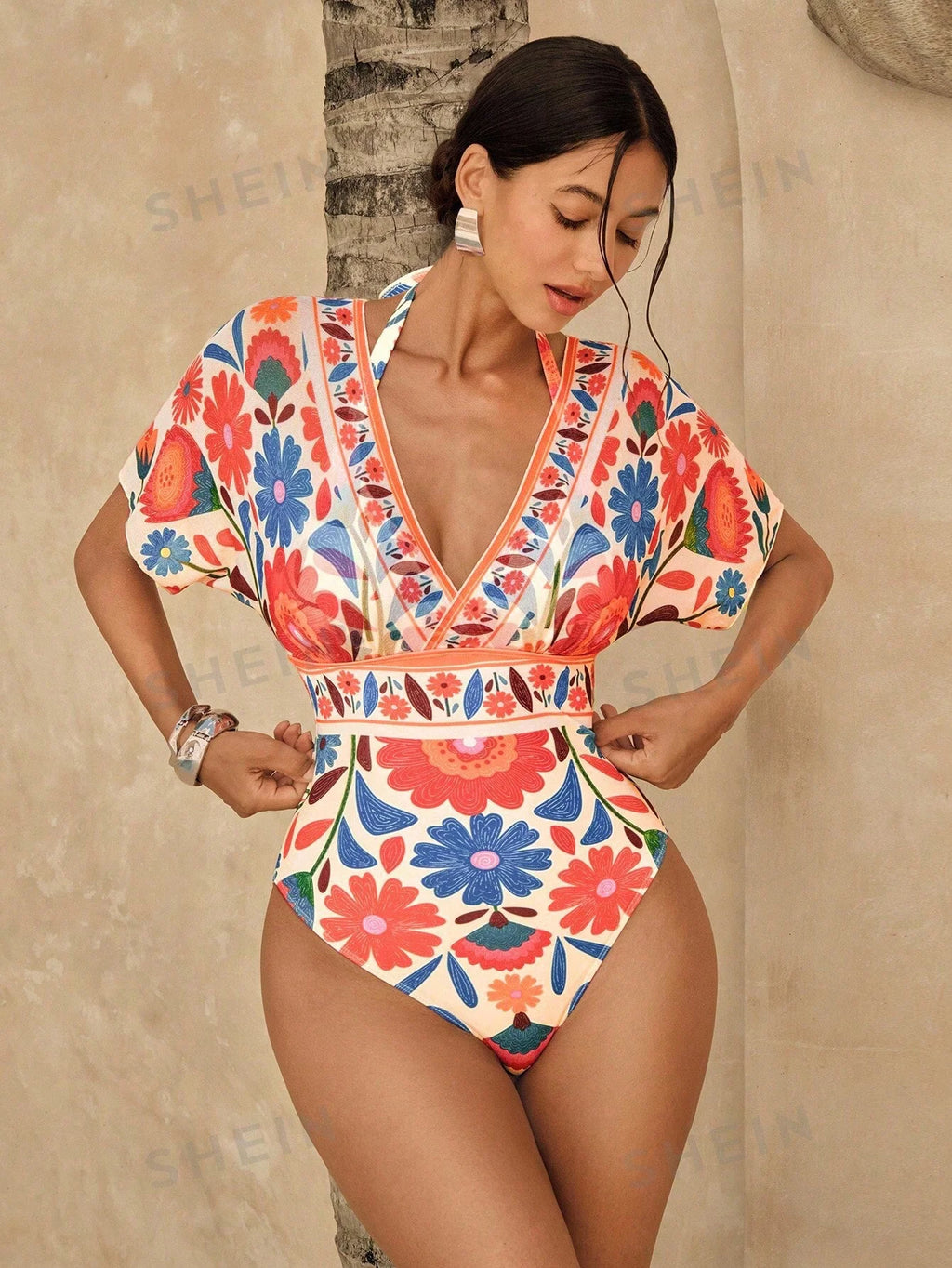 Maiô Casual Tropical Chic Flora