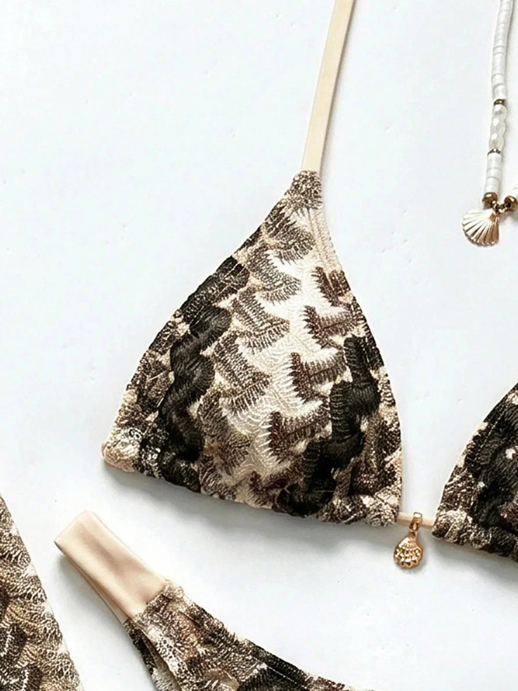 Conjunto Biquíni 3 Peças Tricô Elegante Ariela