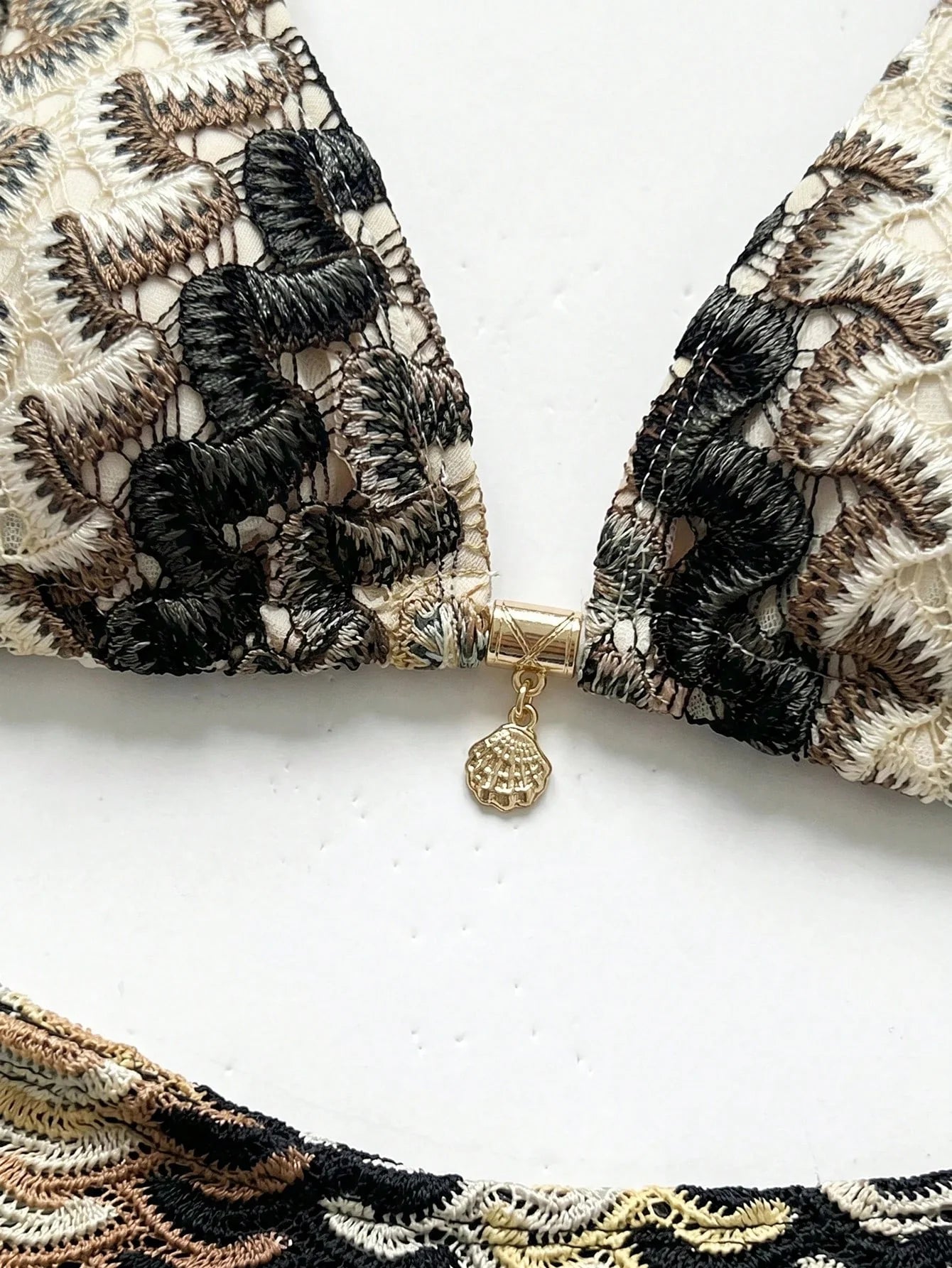 Conjunto Biquíni 3 Peças Tricô Elegante Ariela