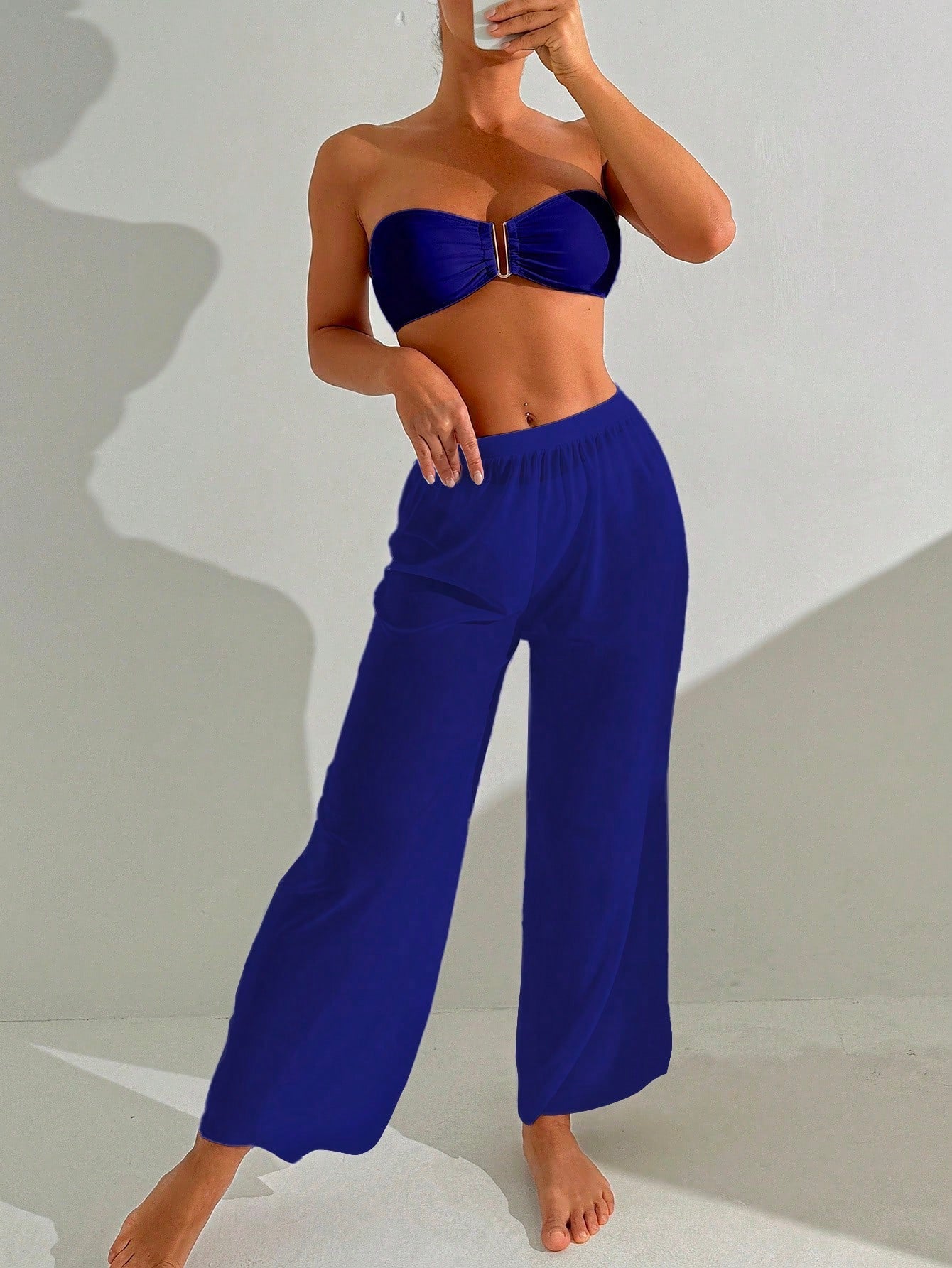 Conjunto Biquíni 3 Peças Elegante Choe