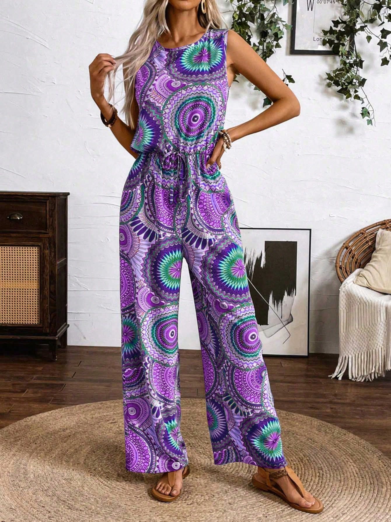 Macacão Estampado de Mandala