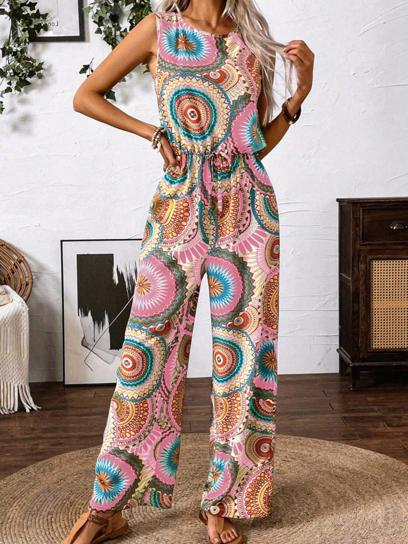 Macacão Estampado de Mandala