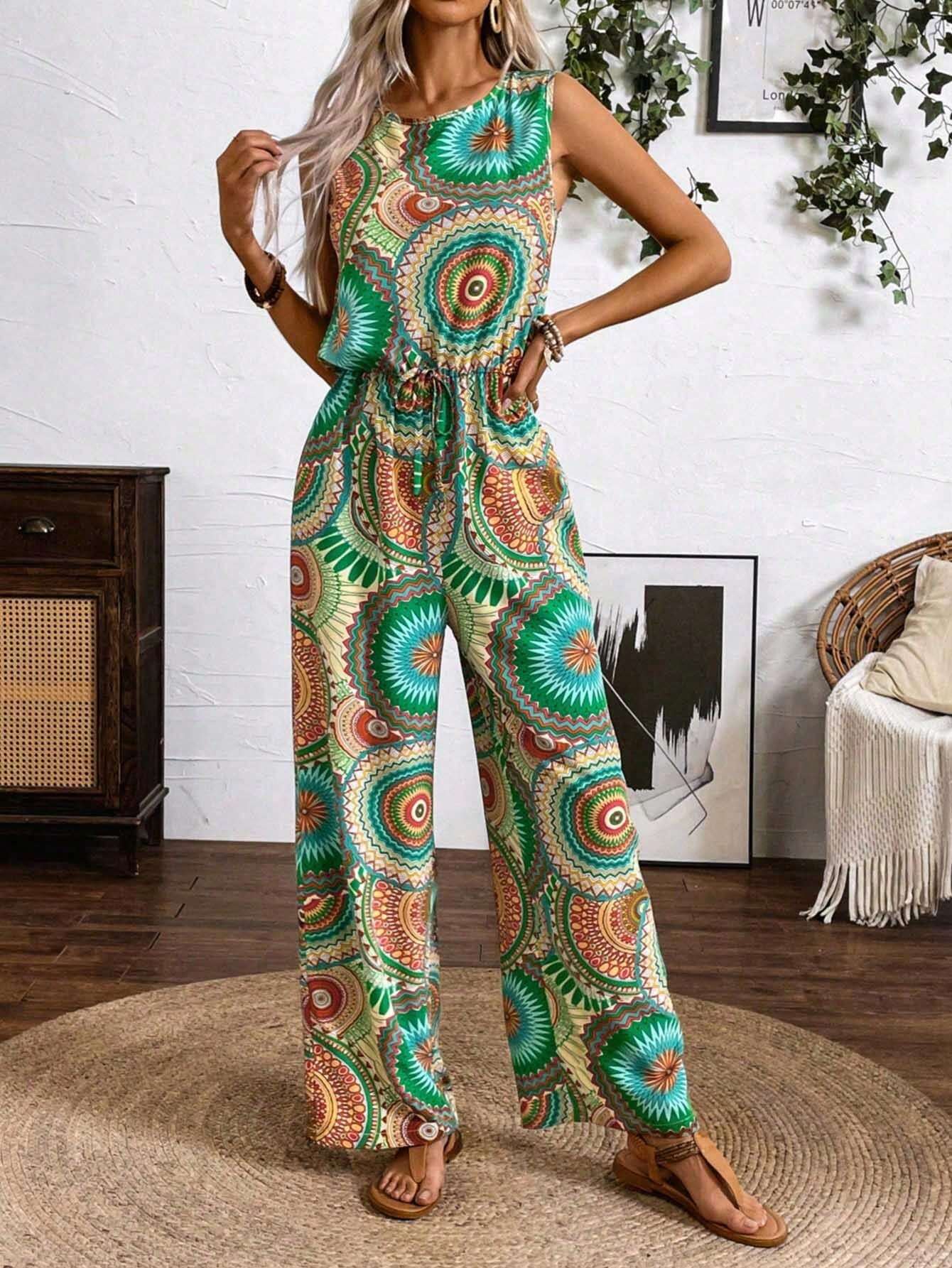 Macacão Estampado de Mandala