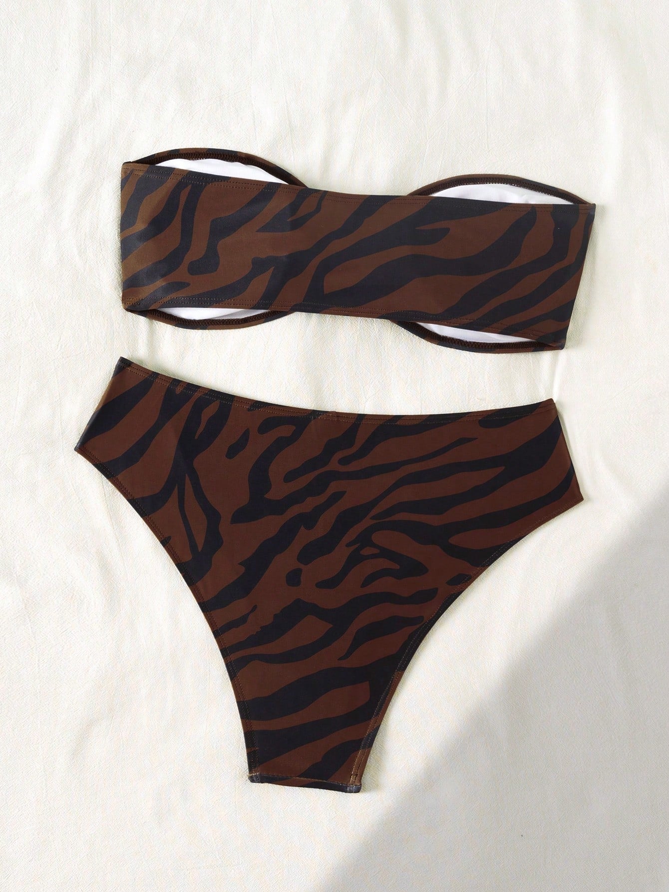 Biquíni Casual Estampa Zebra