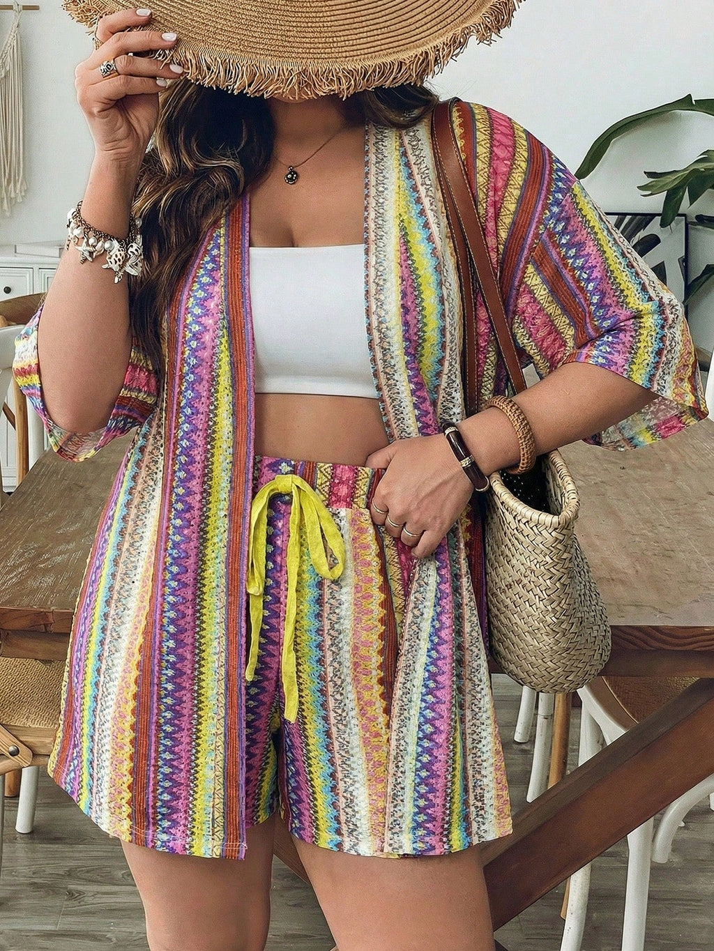 Conjunto de Saída 2 Peças Plus Size Lais