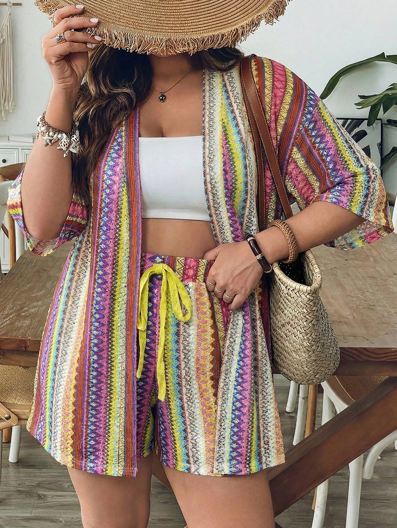 Conjunto de Saída 2 Peças Plus Size Lais