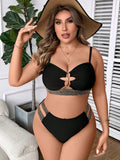 Biquíni Plus Size - Recortes e Detalhes Sofisticados G2