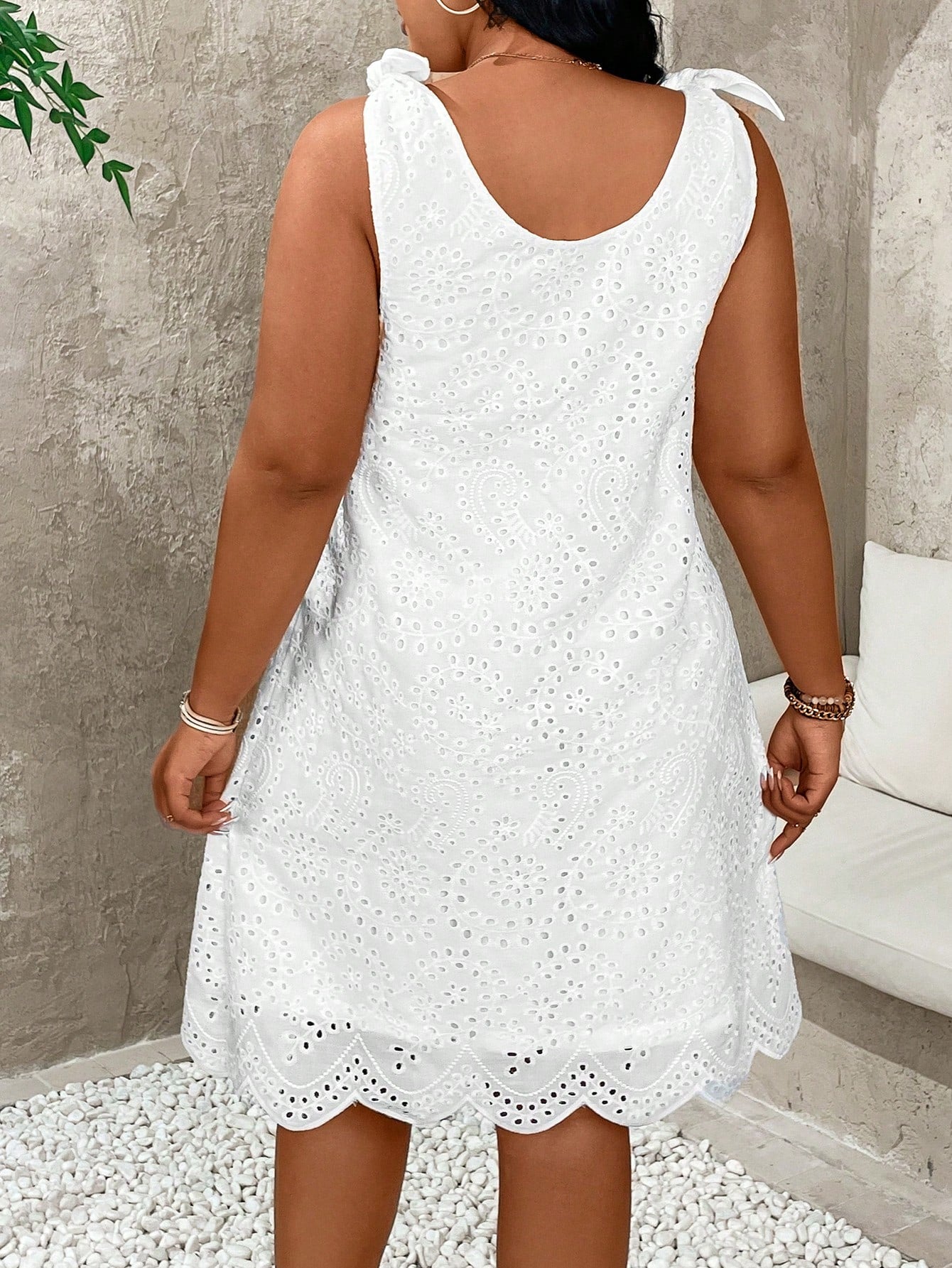 Vestido Plus Size Branco G