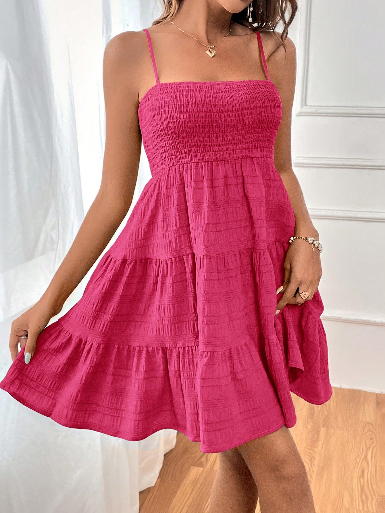 Vestido Casual Franzido