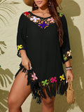 Saída de Praia Plus Size Noite Florida